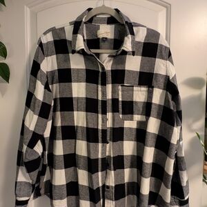 Universal Thread Black and White Checkered Shirt